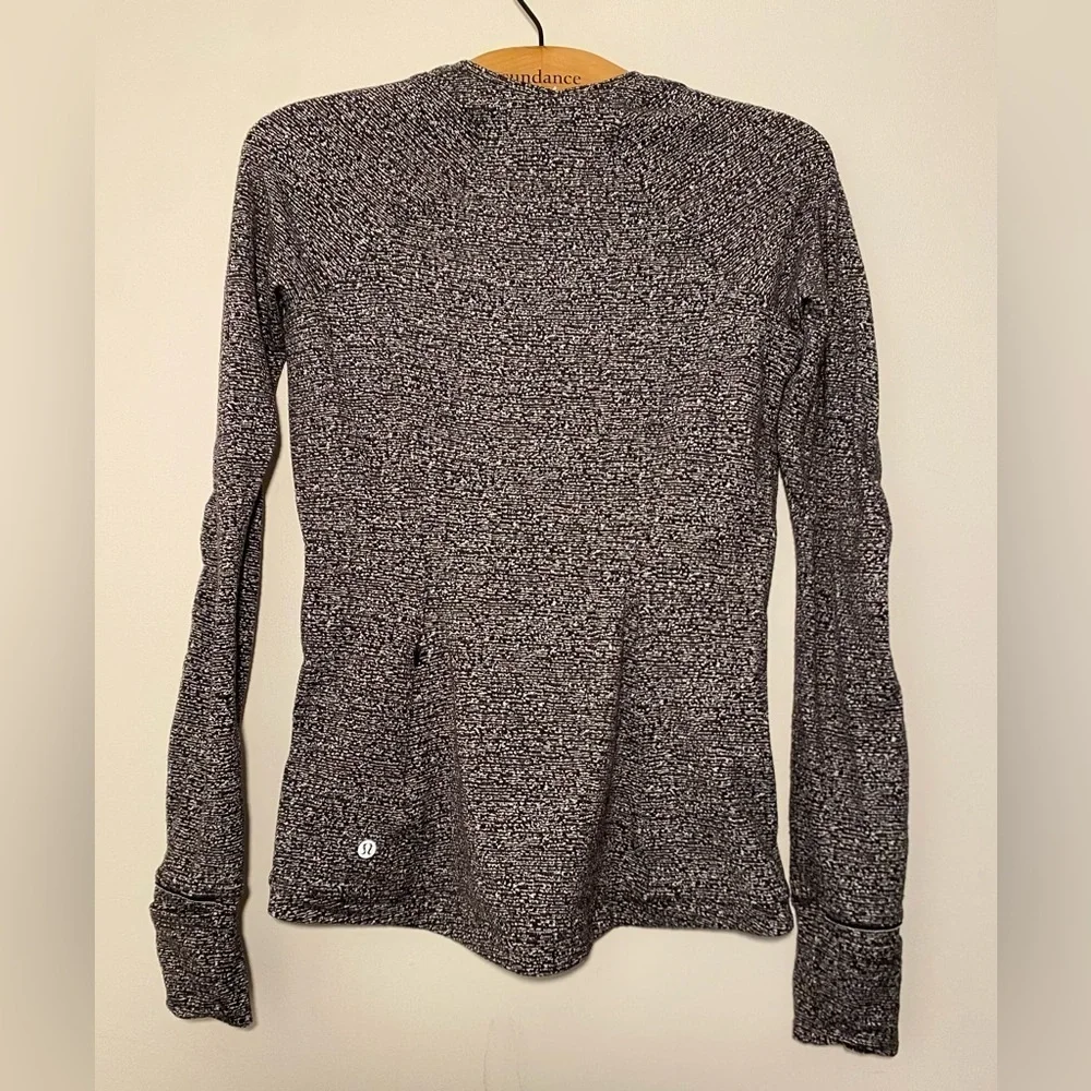 Lululemon Top Women’s 6 Runderful Long Sleeve Reconnect Jacquard Running Luon